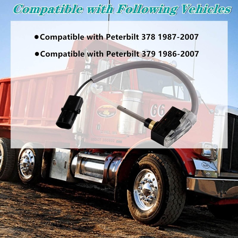 Clutch Switch 1604996,Compatible with 1987-2007 Peterbilt 378 379 Models Part#