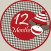 CafePress Sock Monkey 12 Months Milestone Canvas Tote Top Zipper