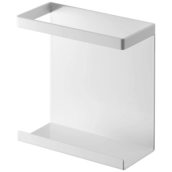 Yamazaki 5144 Magnetic Wrap Holder, Slim, White, Approx. 5.3 x