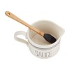 Mud Pie Bistro Sauce Set, boat 4" x 5 1/2"