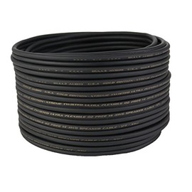 Bullz Audio BGES14.100 100' 14 Gauge AWG Car Home Audio Speaker Wire Cable Spool (Black)