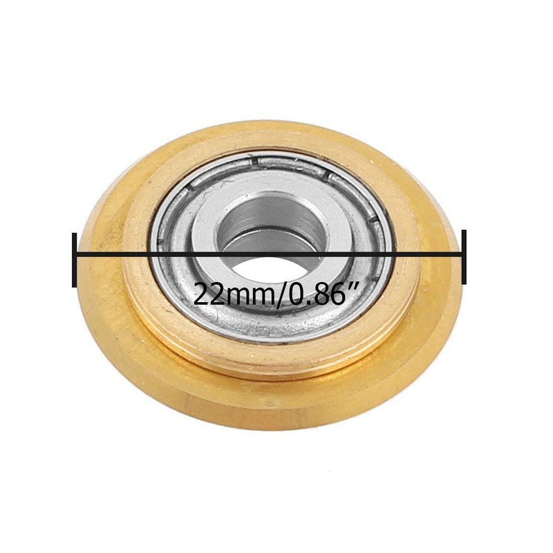LDEXIN 2pcs Titanium Coated Tile Rotary Ball Bearing Cutting Wheel
