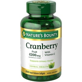Nature’s Bounty 2-Pack Nature's Bounty Cranberry 4200mg + Vitamin C 250 Softgels Exp. 05/25