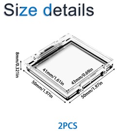 INCREWAY PC Power Button Cover, 2PCS Button Switch Cover Dustproof Safety Push Button Cap Cover Guard Plastic Protector Child Proof for Computer Dishwasher