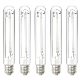 iPower 600 Watt Pressure Sodium HPS Grow Light Bulb 6 Pack, High PAR Enhanced Red and Orange Spectrums CCT 2100K for Plants, Flowers, 85,000 Lumens, Glass