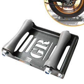 GRAND PITSTOP Motorcycle Cleaning Stand - Paddock Stand Replacement - Roller Stand for Tyre Cleaning & Chain Lubrication - GRoller (Large (Bicycles < 600 lb & Tyre Width < 240 mm))
