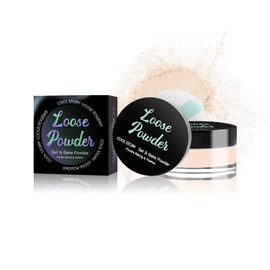 Loose Setting Powder, Bake Makeup Powder Full Coverage Matte Finish (Light, 6g/O.21oz)