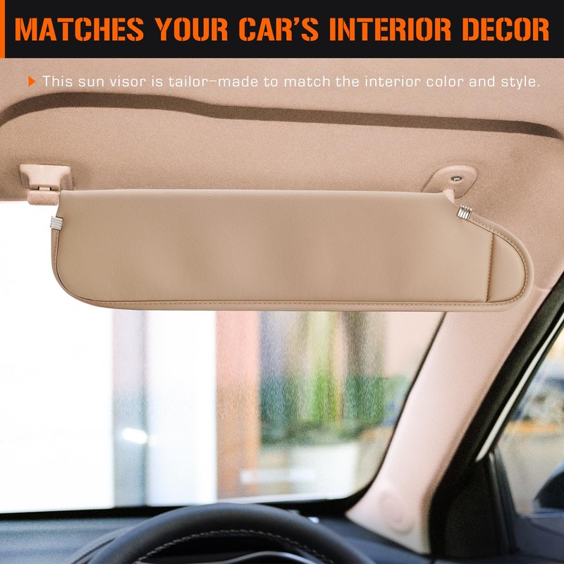 Sun Visor for 1997-2002 Jeep Wrangler & TJ, Right Passenger