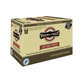 Verena Street Single Cup Pods (72 Count) Dark Roast, Shot Tower ESpresso, Rainforest Alliance Certified Arabica Coffee, Compatible with Keurig K-cup Brewers