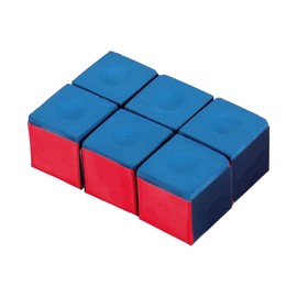 6pcs Billiard Chalk,Pool Table Accessories For Table Billiards, Triangle Chalk（Blue）
