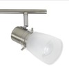 Laite Lumens 4-Light Track Lighting Kit, Brushed Nickel Flush Mount