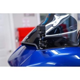 RICKRAK 360 Deluxe Action Camera Mount Compatible with Harley Davidson Road Glide Including 2023+ CVO - Rotatable and Durable with Safety Lanyard