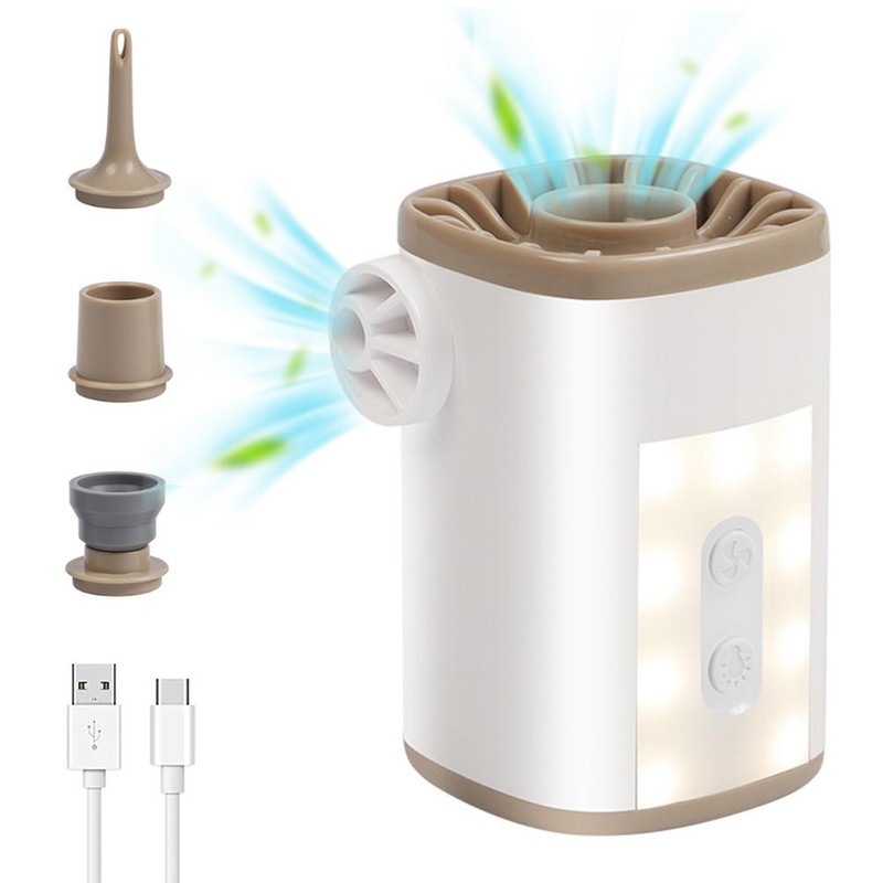 Portable Air Pump Wireless Electric Air Pump with LED Light