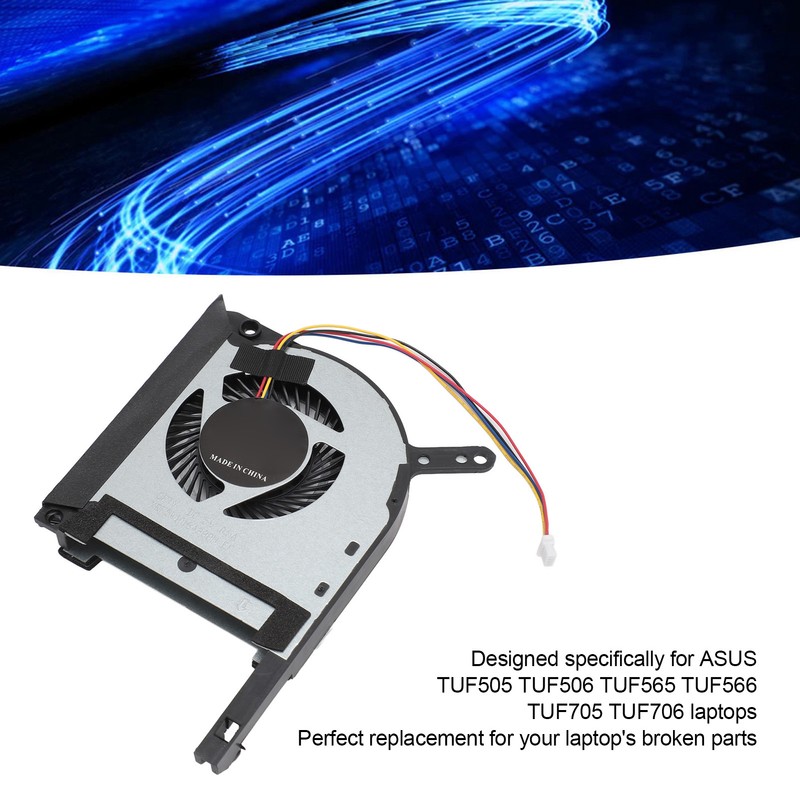 Laptop Cooling Fan 4 Pin Replacement Cooling Fan for ASUS