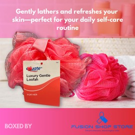 Equate Luxury Gentle Shower- Loofah Sponge for Women, Bath and Shower Use (Pack of 1), Boxed by Fusion Shop Store