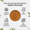 Organic Flax Seeds Whole 8 Ounce or 227g (0.5 Lb)