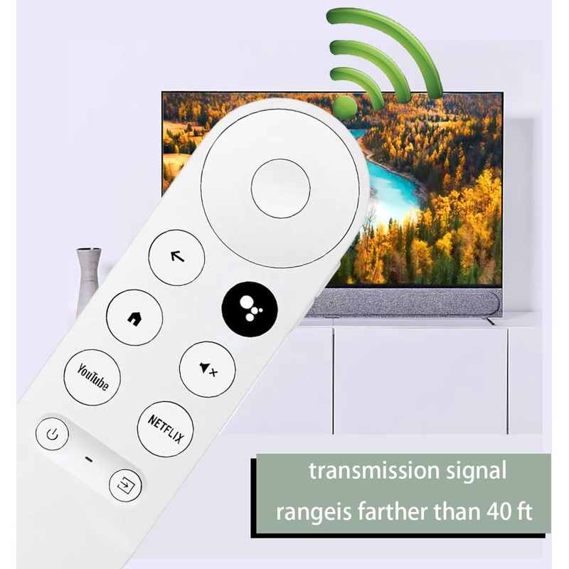Replacement Voice Remote for Google Chromecast 4k HD Snow TV,
