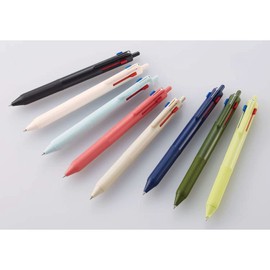 Mitsubishi Pencil SXE350705W.51 3 Color Ballpoint Pen Jet Stream 0.5 White Light Pink Easy Writing