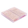 Ipetboom 2pcs Shiny Rhinestone False Eyelash Storage Case Convenient Eyelash