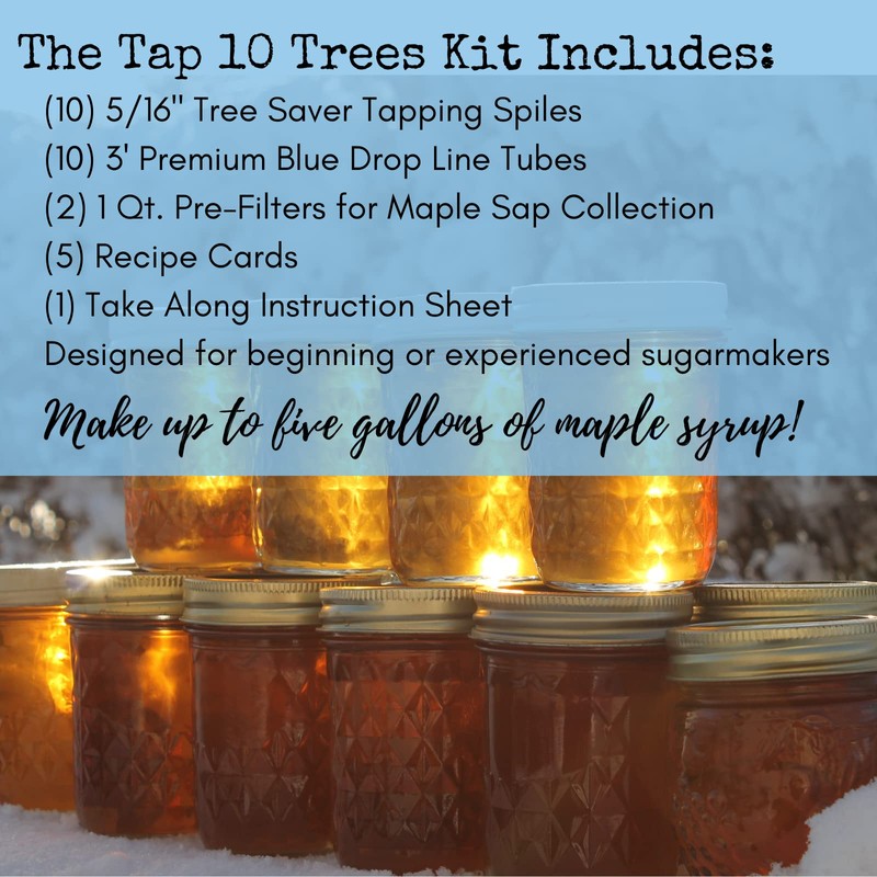 MAPLE TAPPER Maple Syrup Tree Tapping Kit – (10) Spiles
