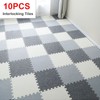 10pcs Cotton Linen Interlocking Carpet Tiles Anti Slip Floor Protection