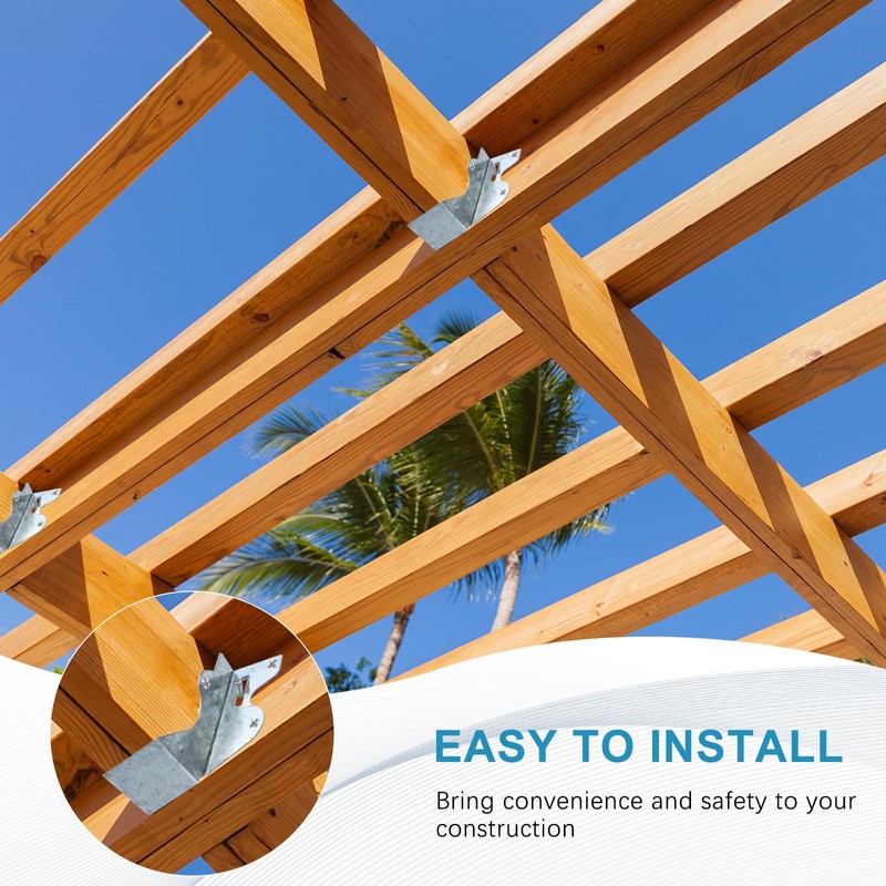 LukLoy 10 Pack 2x4 Joist Hanger 20 Gauge Galvanizing Face
