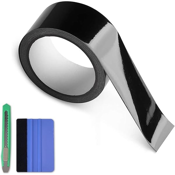 Arespark Gloss Black Vinyl Wrap, Cars Vinyl Film Tapes Kit