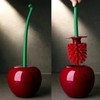 Cherry Shape Toilet Brush with Holder for Bathroom Cleaning –