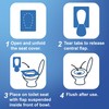 Rockland Guard Toilet Seat Cover - Flushable & Disposable Toilet
