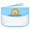 Sazuwu Sunshine Gifts for Women Birthday Blue Makeup Bag Sunflower