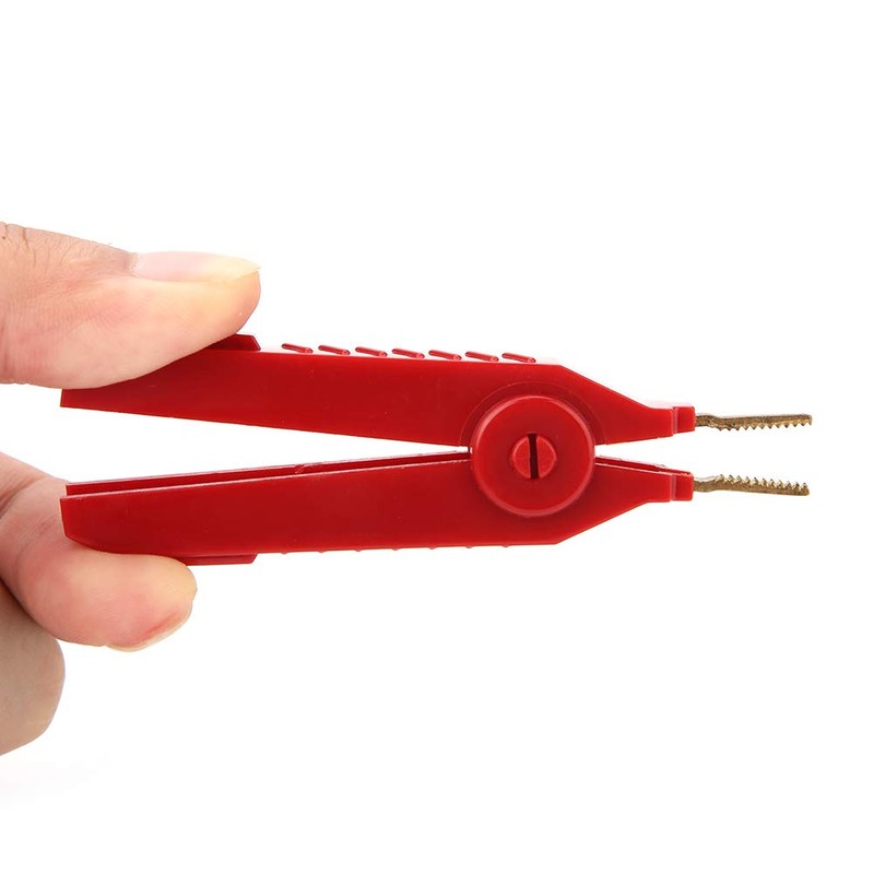 Kelvin Test Clip, Walfront P2004 3-Piece Gold-Plated Copper Crocodile Clamp,