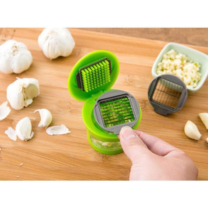 KOMUNJ Stainless Steel Ginger and Garlic Juicer and Slicer, Garlic