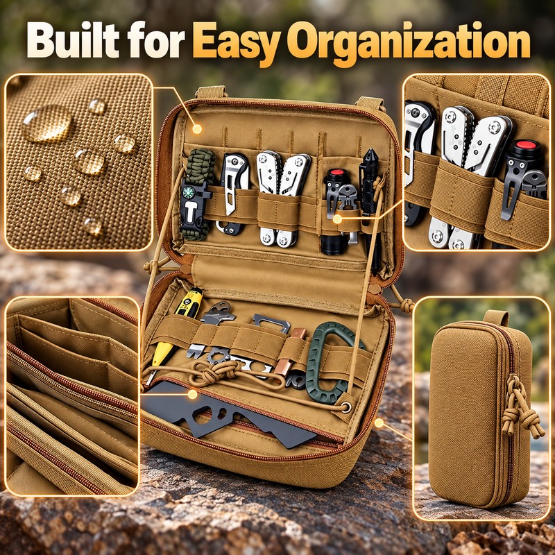 Military Tactical First Aid Kit Bag – MOLLE-Style Emergency EDC