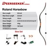 Deerseeker Archery 59" Longbow Traditional Bow Set Ambidextrous Horsebow Handmade