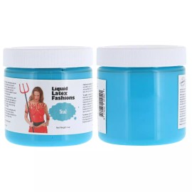 Liquid Latex Fashions 4 Ounce Teal Liquid Latex Body Paint by Liquid Latex Fashions