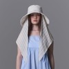 Floppy Sun Hat with Detachable Rayon Neck Drape for Women