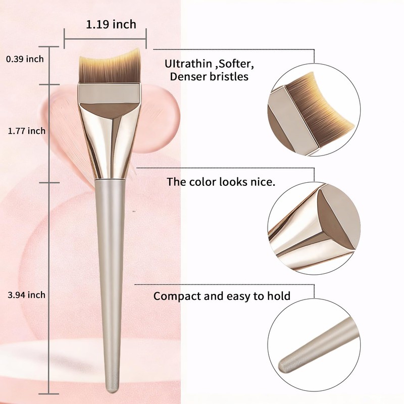 Foundation Brush for Liquid Makeup, Angled Liquid Foundation Brush, Premium