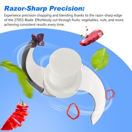 27055 Replacement S Blade,Stainless Steel Chopping Blade for robot coupe R101, R2, R2N, R2U,R2B Commercial Food Processor