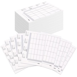 ABURRORI 50 Pieces Football Squares Board Pull Tabs Gambling Tickets Super Football Bowl Sports 25 Square Football Pool Cards for Baseball Sports Box Game Betting Party Playing Scratch Off Cards (50)