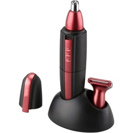 2 en 1 Nariz Trimmer para Hombre para Hombres, Silent Silent Silent Neam Pein Trimmer, Ceja y Corte Facial Trimmer para Hombres Y Mujeres (Color : Red)