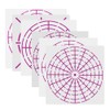 6 Pcs 8/12/16 Segment Dot Painting Tool Stencil Target Pattern
