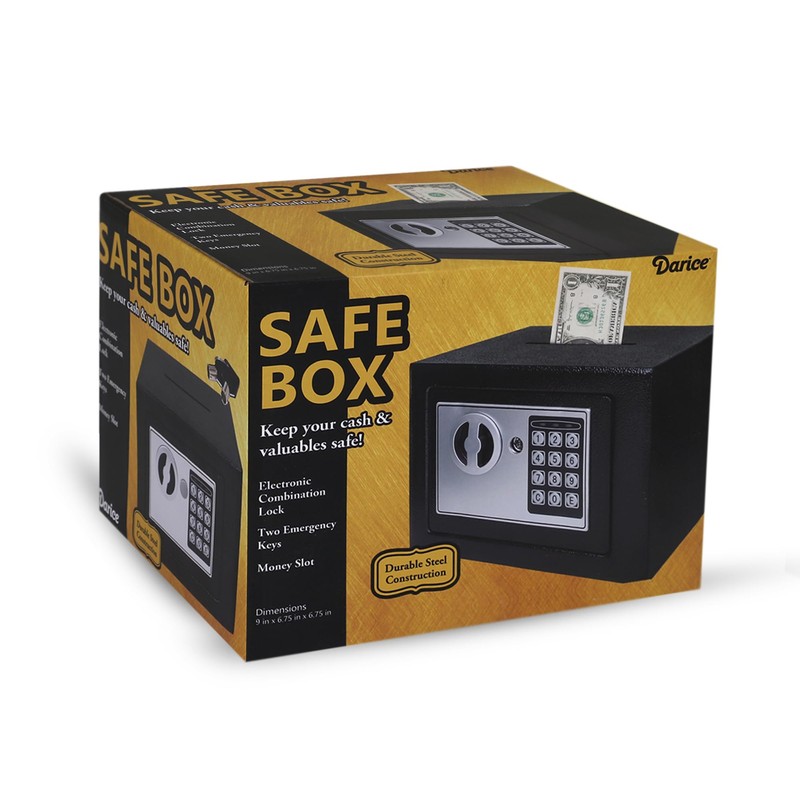 Darice Safe Box for Money – Safe with Electronic Combination