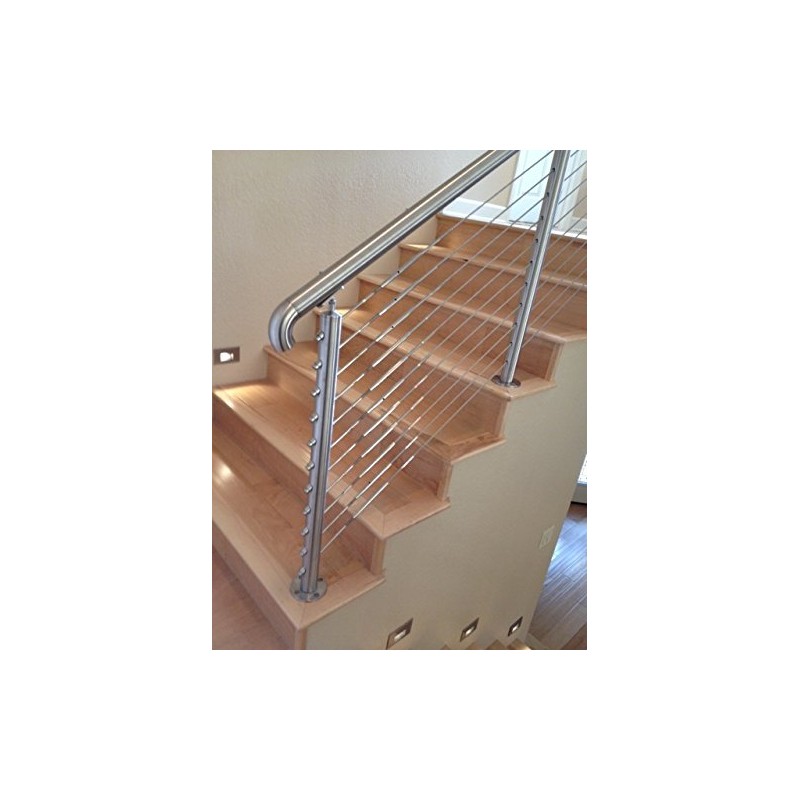 Stainless Steel Round Wall Return End Connects 2" OD Tube/Pipe