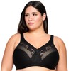 Glamorise Women's Minimiser Bra, black