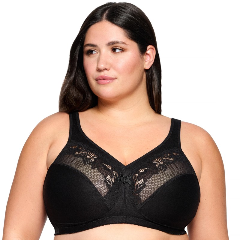 Glamorise Women's Minimiser Bra, black