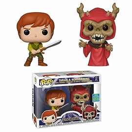 THE BLACK CAULDRON 2 PACK POP VINYL FIGURE SET - TARAN & THE HORNED KING