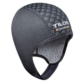 Tilos Thermoflare Eco Friendly Liner 1mm Swim Beanie, Improves Warmth and Comfort for Surfing Diving Kayak Rafting Canoe Snorkel Swimming Cap (Medium)