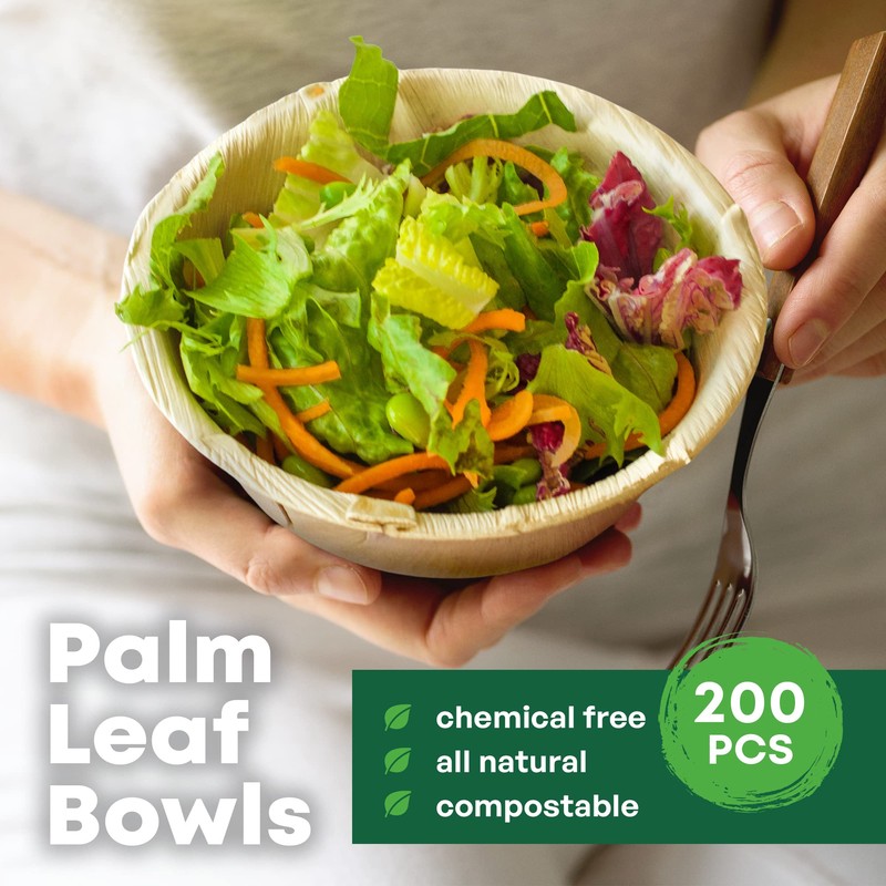 DISPOSABLE GREEN® | Round Bowls | Various Sizes | COMPOSTABLE,