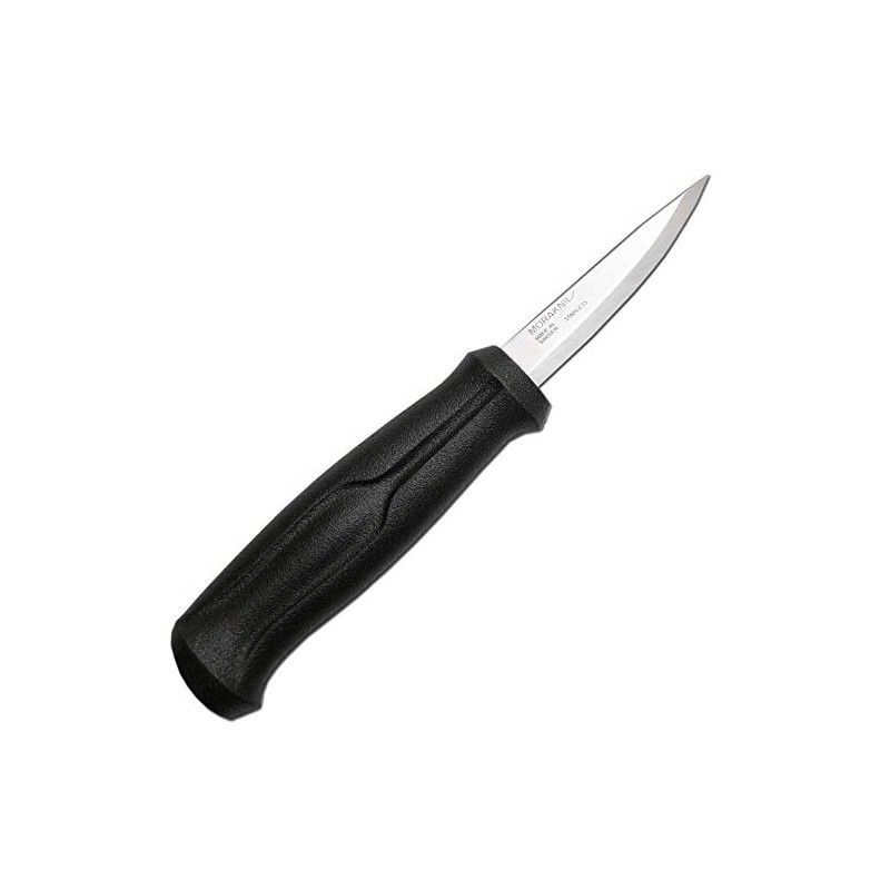 Morakniv Wood Carving Basic, Holz- und Kerbschnitzmesser aus Edelstahl, M-12658,