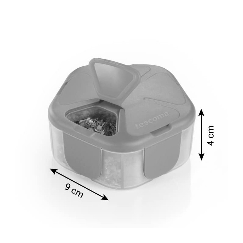 Tescoma Move Series 906264 Spice Rack for Travel, 5 Compartments,